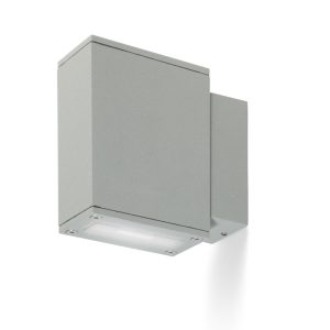 DIXIE 4x12 fali lámpa ezüstszürke 230V/700mA LED 2x3W 48° IP54 3000K