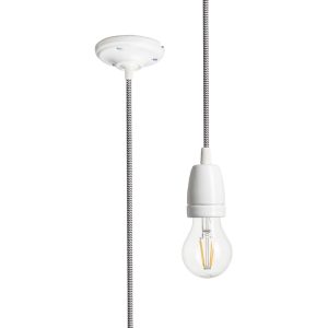 FABIO függesztõ készlet fekete/fehér porcelán 230V LED E27 15W