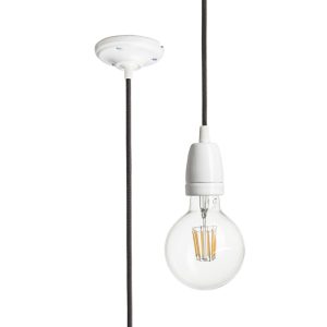 FABIO függesztõ készlet fekete porcelán 230V LED E27 15W