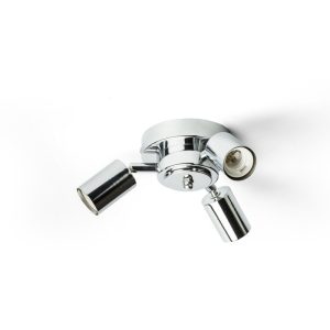 POSTE mennyezeti lámpa alap  króm 230V LED E27 3x15W