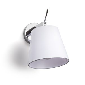 JERSEY fali lámpa fehér króm 230V LED E27 15W