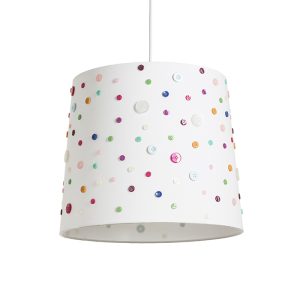 DELISA 35/30 lámpaernyõ fehér gombok  max. 28W