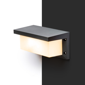 HIDE RC fali lámpa antracit  230V LED E27 15W IP54