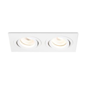 PASADENA GU10 SQ II süllyesztett lámpa fehér  230V LED GU10 2x7W