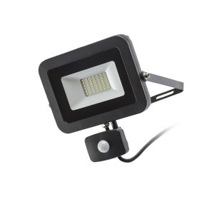 PONTA reflektor mozgásérzékelõvel fekete  230V LED 30W 120° IP54  3000K