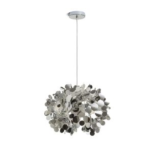 CONFETTI függõlámpa krómozott fólia 230V LED E27 15W