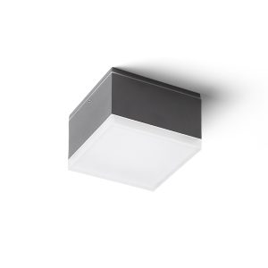 ORIN SQ mennyezeti lámpa antracit szatinált akril 230V LED 10W IP54 3000K