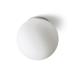 BOLLY 26 mennyezeti lámpa opálüveg/króm 230V LED E27 15W IP44