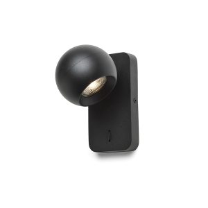 SIENA fali lámpa fekete  230V LED GU10 9W