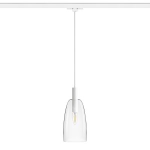 BELLINI háromáramkörös sínre fehér átlátszó üveg 230V LED E14 15W