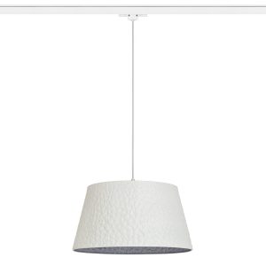 BUCKY 40 háromáramkörös sínre fehér/szürke fém 230V LED E27 15W