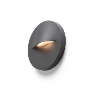 BOBO R fali lámpa antracitszürke 230V LED 3W IP65 3000K
