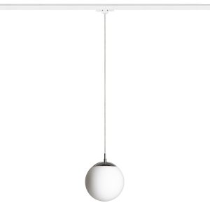 LUNA 20 háromáramkörös sínre opálüveg/króm 230V LED E27 11W