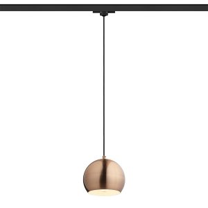 AGNETA függõlámpa háromáramkörös sínre   szálcsiszolt réz 230V LED E27 11W