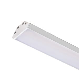 LED PROFILE J felületre szerelhetõ 1m fehér matt akrilát/alumínium