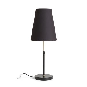 EMMETT asztali lámpa fekete antikolt sárgaréz 230V LED E27 15W