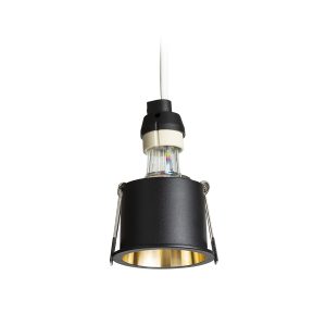 ORCO süllyesztett lámpa fekete/aranysárga 230V LED GU10 9W
