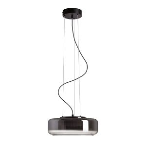 NAOMI 35 függõlámpa füstüveg/tejüveg/fekete 230V LED 18W 3000K