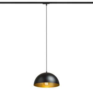 GLADYS 30 egyáramkörös sínre fekete/aranysárga 230V LED E27 15W