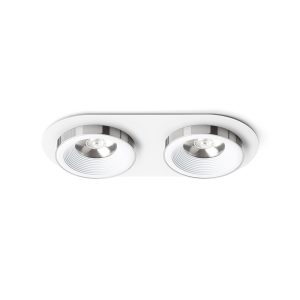 SHARM R II süllyesztett lámpa fehér króm 230V LED 2x10W 24° 3000K