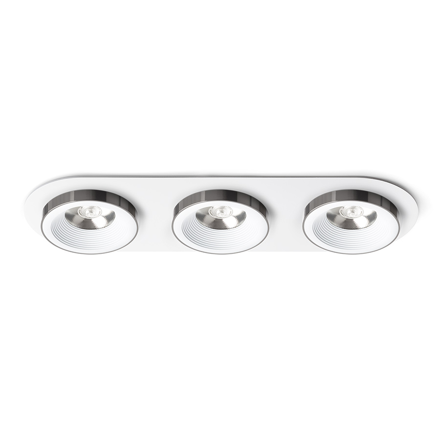 SHARM R III süllyesztett lámpa fehér fekete króm 230V LED 3x10W 24° 3000K