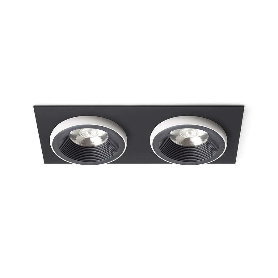 SHARM SQ II süllyesztett lámpa fekete/fehér 230V LED 2x10W 24° 3000K