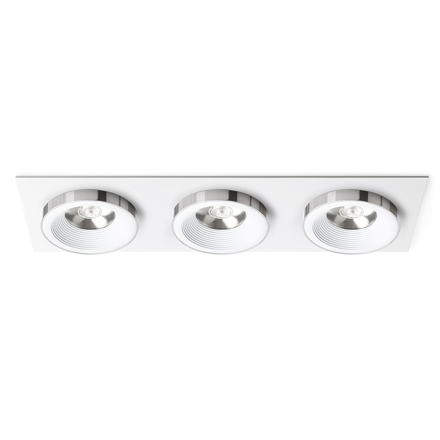 SHARM SQ III süllyesztett lámpa fehér króm 230V LED 3x10W 24° 3000K