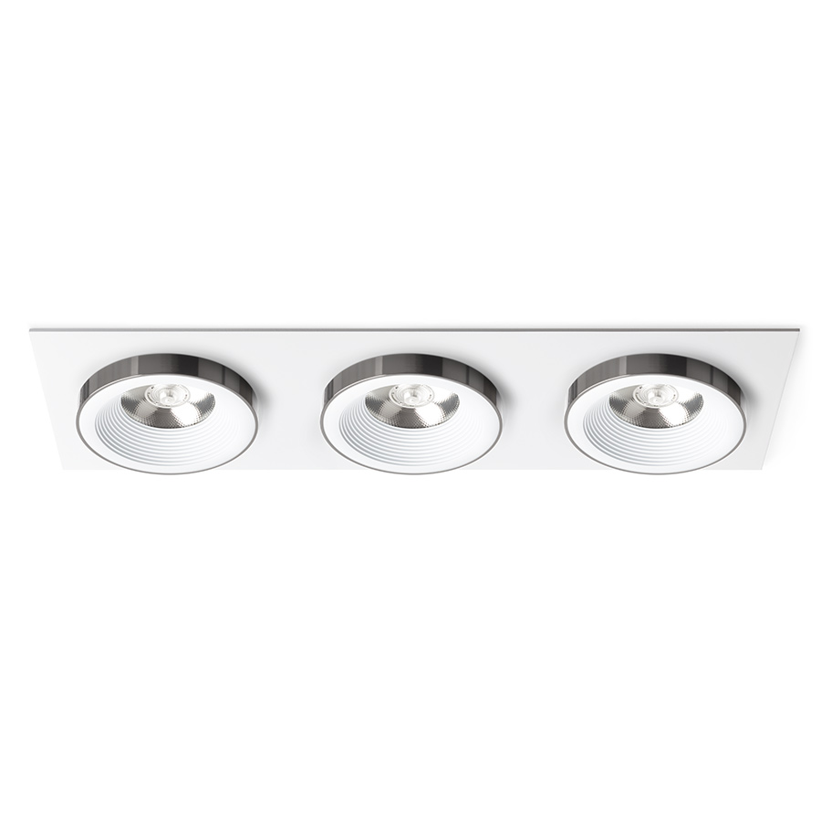 SHARM SQ III süllyesztett lámpa fehér fekete króm 230V LED 3x10W 24° 3000K