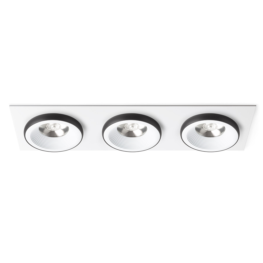 SHARM SQ III süllyesztett lámpa fehér/fekete 230V LED 3x10W 24° 3000K