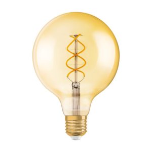 LEDRA OSRAM Vintage Globe 125 SPIRAL borostyán 230V E27 LED EQ25 2000K