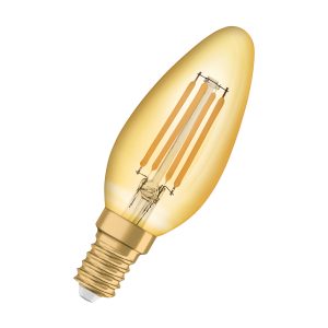 LEDRA OSRAM Vintage gyertya alakú borostyán 230V E14 LED EQ35 2400K