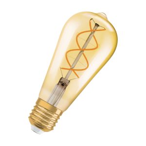 LEDRA OSRAM Vintage Edison SPIRAL borostyán 230V E27 LED EQ28 2000K