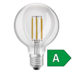 LEDRA OSRAM ULTRA ECONOMY 210lm/W Globe 95 átlátszó 230V E27 LED EQ60 2700K