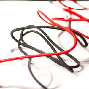 LEDRA FIT 3x0,75 4m textil kábel fekete 230V