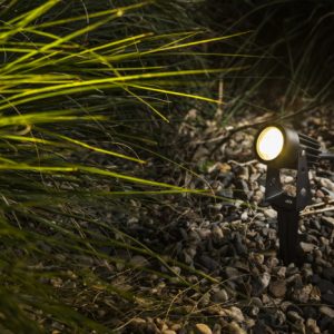 LEDRA GUN leszúrható fekete 230V LED 3x1W 30° IP65 3000K