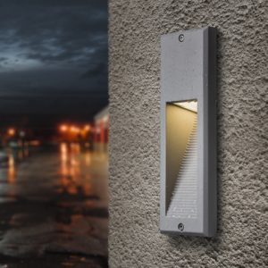 LEDRA FACA süllyesztett lámpa ezüstszürke 230V LED 2W IP54 3000K