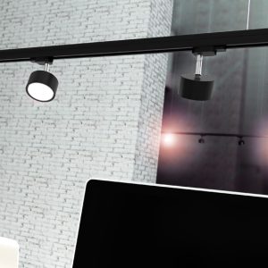 LEDRA PIXIE háromáramkörös sínre fekete króm 230V LED GX53 7W