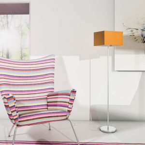 LEDRA TEMPO 30/19 lámpabúra Chintz narancssárga/fehér PVC max. 23W