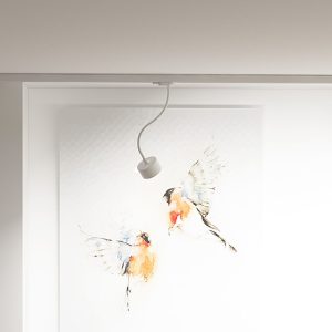 LEDRA PIXIE hajlítható nyakon háromáramkörös sínre fehér 230V LED GX53 7W