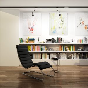 LEDRA PIXIE hajlítható nyakon háromáramkörös sínre fekete 230V LED GX53 7W