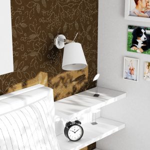 LEDRA JERSEY fali lámpa fehér króm 230V LED E27 15W