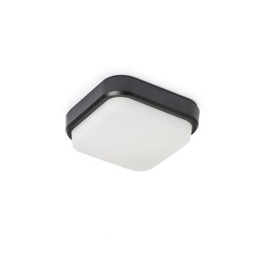 LEDRA TARIS SQ 17 felületre szerelhető fekete műanyag 230V LED 8W IP54 3000K