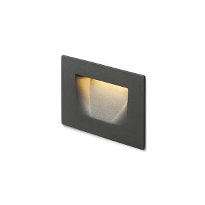 LEDRA PER süllyesztett lámpa antracitszürke 230V LED 3W IP54 3000K