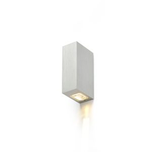 LEDRA NICK II fali lámpa szálcsiszolt alumínium 230V LED 2x3W 10° IP54 3000K