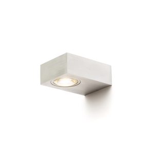 LEDRA KORSO II fali lámpa szálcsiszolt alumínium 230V LED 2x3W 120° IP54 3000K