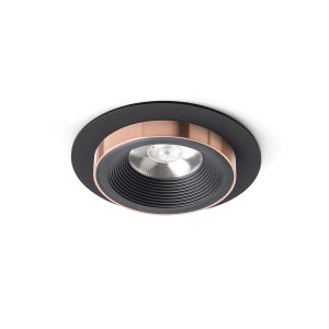 LEDRA SHARM R I süllyesztett lámpa fekete/fekete réz 230V LED 10W 24° 3000K