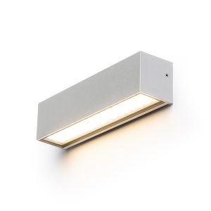 LEDRA CAMARGUE fali lámpa ezüstszürke szaténüveg 230V LED 6W IP65 3000K