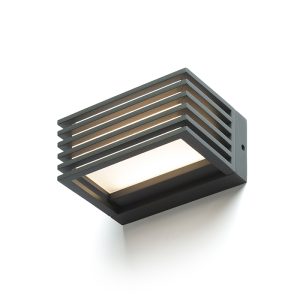 LEDRA CLAIRE 14 fali lámpa antracit opálakril 230V LED 6W IP54 3000K