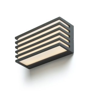 LEDRA CLAIRE 21 fali lámpa antracit opálakril 230V LED 9W IP54 3000K