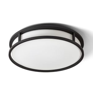 LEDRA GRANDE LED 35 mennyezeti lámpa opálüveg/fekete 230V LED 24W IP44 3000K